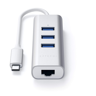 Satechi USB and Ethernet Adapter - Silver